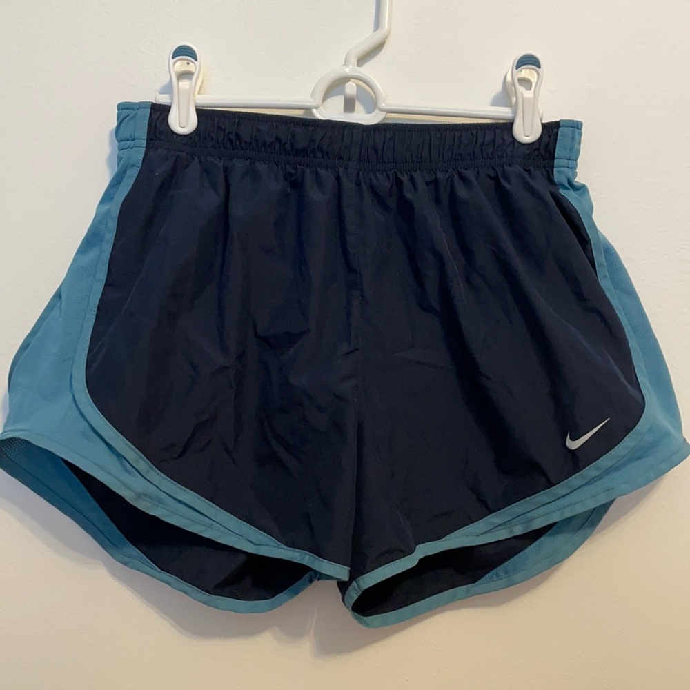 Teal and navy Nike Sri-fit tempo shorts